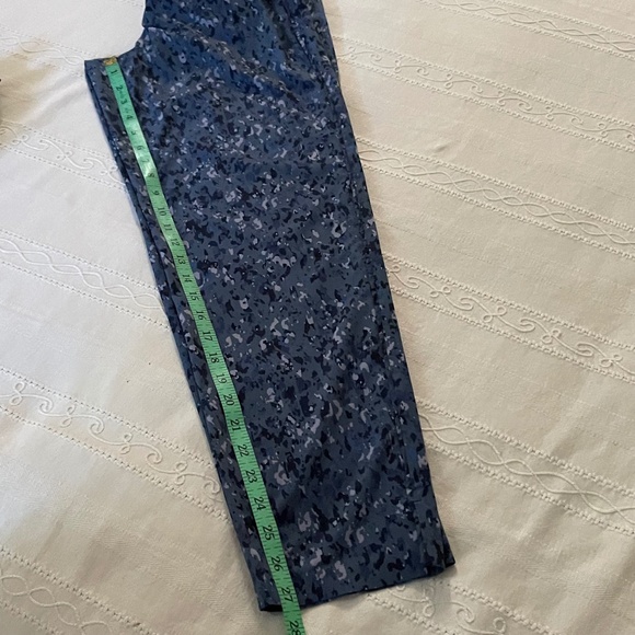 Athleta Brooklyn Ankle Pant Women size 4 Captivate Chrome Blue Travel Active - Picture 12 of 13